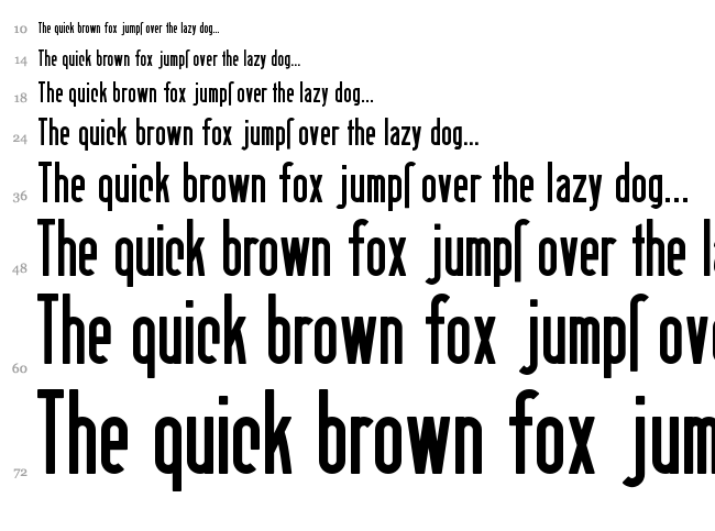 Berlin Email font waterfall